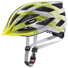 Velosipēdista ķivere Uvex Air Wing cc, 52-57 cm, pelēka/zaļa + velo ķiveres lukturītis Uvex LED i-vo cena un informācija | Ķiveres | 220.lv