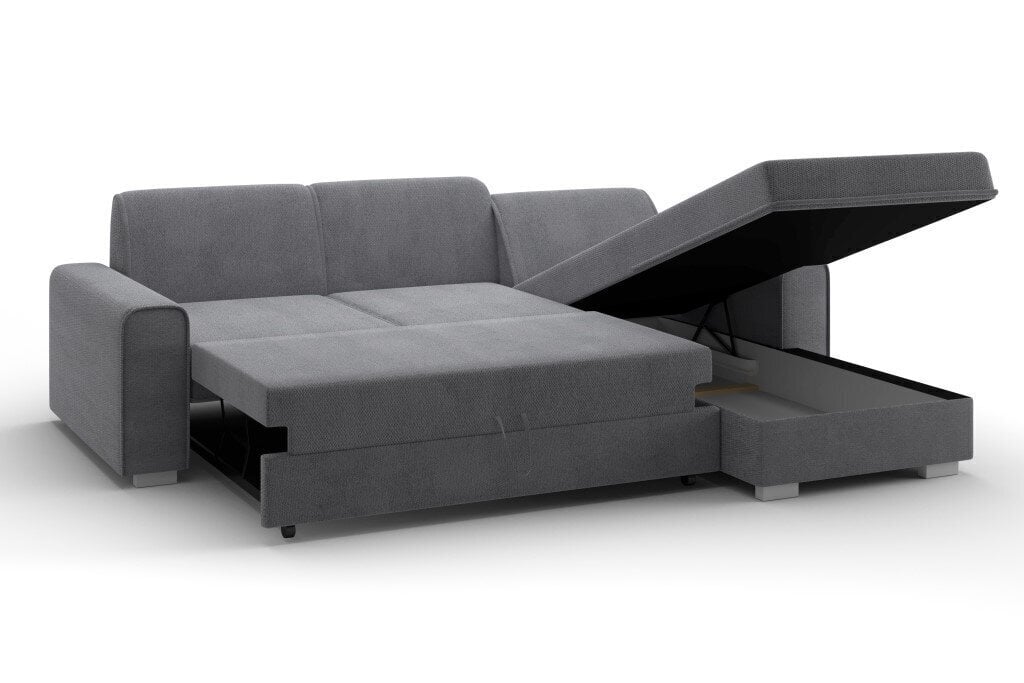 Stūra dīvāns Luis, smilškrāsas cena un informācija | Stūra dīvāni | 220.lv