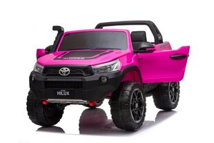 Divvietīgais elektromobilis bērniem Toyota Hilux DK-HL850, rozā cena un informācija | Bērnu elektroauto | 220.lv