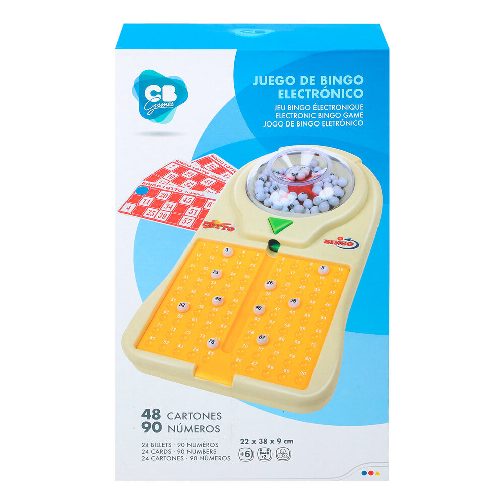 Galda spēle Bingo CB Games (elektroniska, 90 bumbiņas, 48 kartiņas), 5+ cena un informācija | Galda spēles | 220.lv