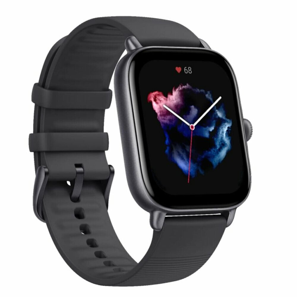 Amazfit GTS 3 Graphite Black cena un informācija | Viedpulksteņi (smartwatch) | 220.lv