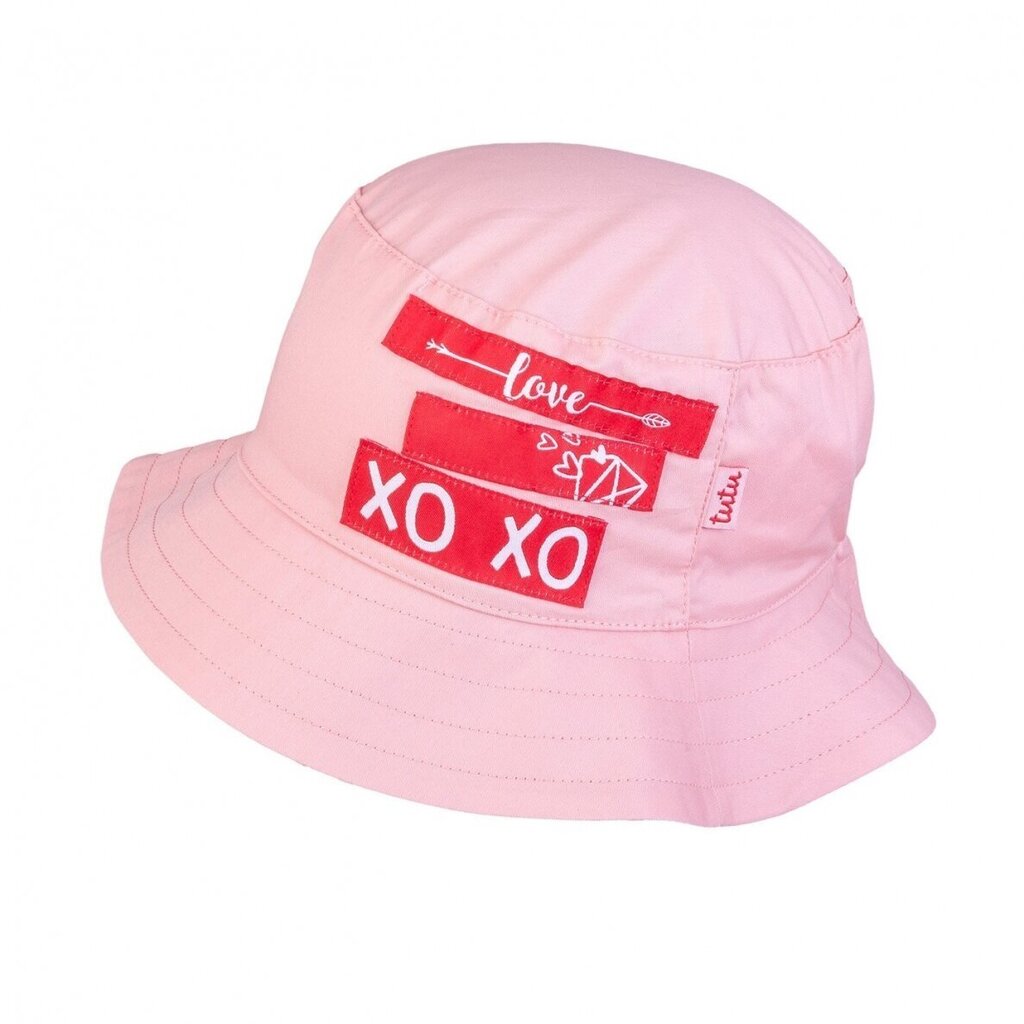 TuTu plāna kokvilnas cepure, rozā цена и информация | Cepures, cimdi, šalles meitenēm | 220.lv
