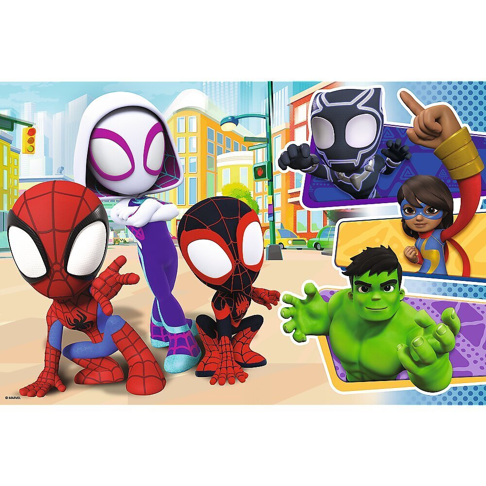 Puzzle 24 maxi Spiday and friends Spiderman cena un informācija | Puzles, 3D puzles | 220.lv