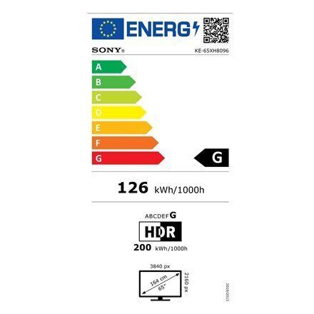 Sony 65 4K Ultra HD Android™ Smart LED LCD televizors KE65XH8096BAEP цена и информация | Televizori | 220.lv