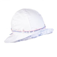 TuTu kokvilnas cepure, balta cena un informācija | Cepures, cimdi, šalles meitenēm | 220.lv