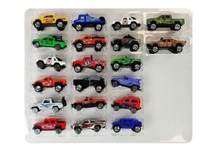 Apvidus auto komplekts dažādās krāsās, 20gab cena un informācija | Rotaļlietas zēniem | 220.lv