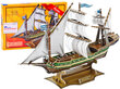 3D puzle— mistisks kuģis, 129 detaļas cena un informācija | Puzles, 3D puzles | 220.lv