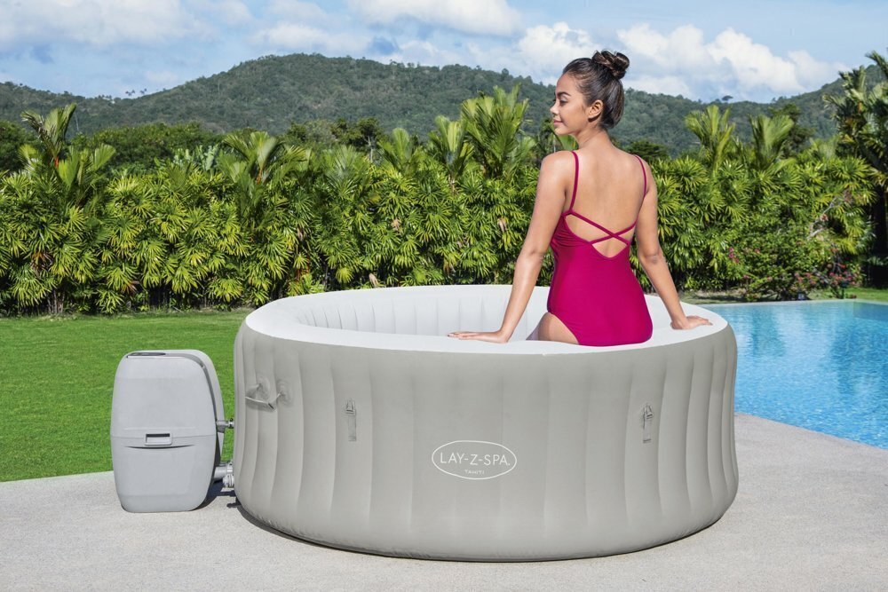 Bestway džakuzi "Lay-Z-Spa TAHITI" ar LED, 2-4 personām cena un informācija | Baseini | 220.lv