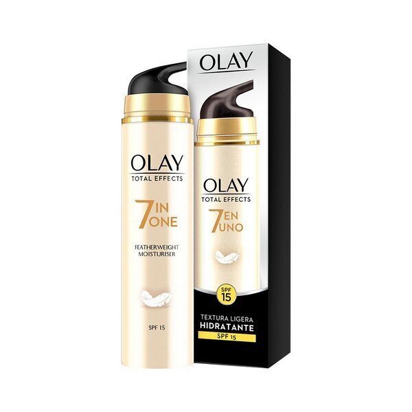 Pretnovecošanas mitrinošs sejas krēms Olay Total Effects, SPF 15, 50 ml цена и информация | Sejas krēmi | 220.lv