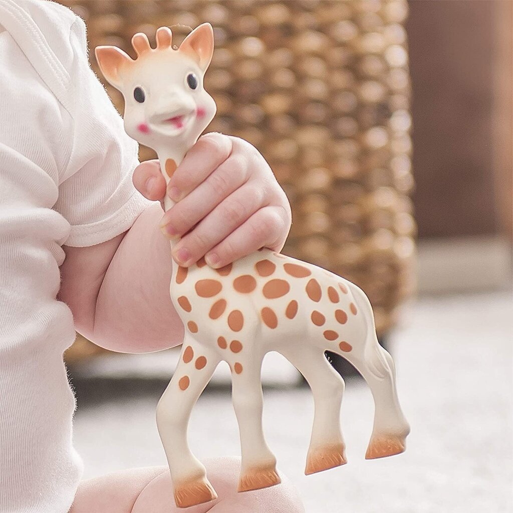 Košļājamā rotaļlieta Vulli Sophie la Girafe - Fresh Touch collection - Vegetal - 18 cm cena un informācija | Rotaļlietas zīdaiņiem | 220.lv