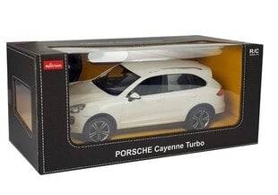 Tālvadības automašīna - Porsche Cayenne Rastar, balta cena un informācija | Rotaļlietas zēniem | 220.lv