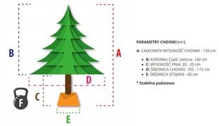 Искусственная елка, 150 см. цена и информация | Искусственные елки | 220.lv