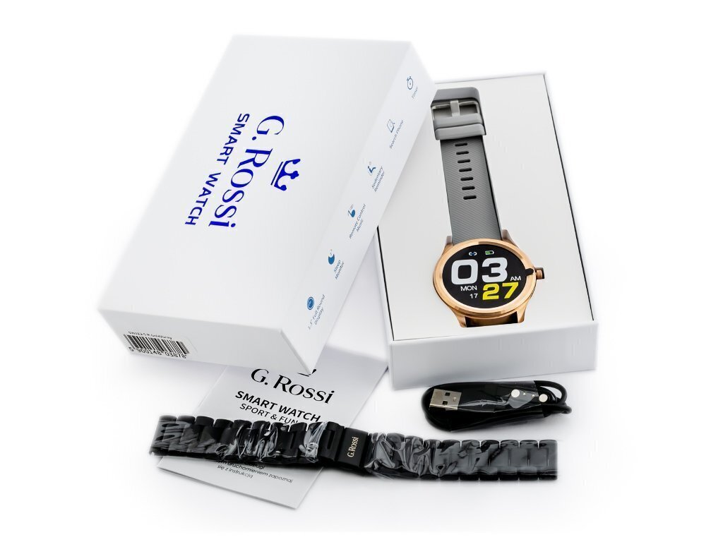 G. Rossi Sport & Fun 3 SW012 Gold/Black + Gray цена и информация | Viedpulksteņi (smartwatch) | 220.lv