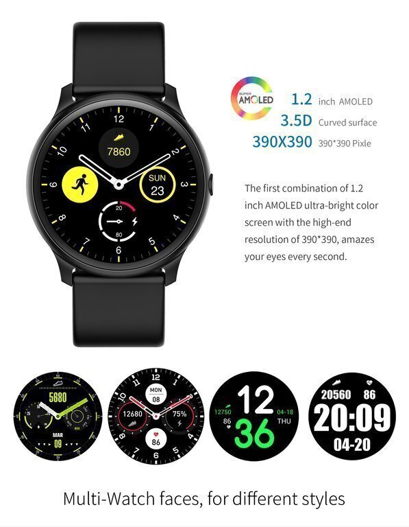 G. Rossi Sport & Fun 1 G.RSWSF1-3C1-1 Silver/Black + White cena un informācija | Viedpulksteņi (smartwatch) | 220.lv