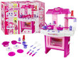 Bērnu virtuvīte ar cepeškrāsni un piederumiem, rozā cena un informācija | Rotaļlietas meitenēm | 220.lv