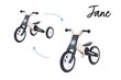 Koka balansa velosipēds - Moovkee, melns cena un informācija | Balansa velosipēdi | 220.lv