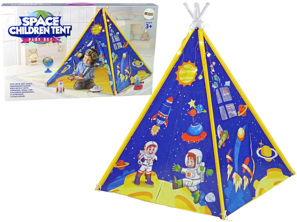 Telts bērniem ar gaismas efektiem, zila cena un informācija | Bērnu rotaļu laukumi, mājiņas | 220.lv