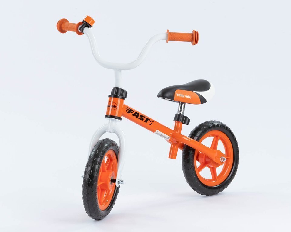 Līdzsvara velosipēds - Baby Mix Fast, 10 collas, oranžs цена и информация | Balansa velosipēdi | 220.lv
