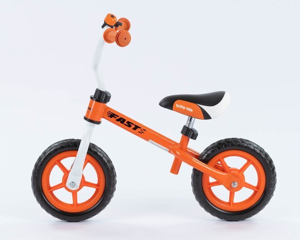Līdzsvara velosipēds - Baby Mix Fast, 10 collas, oranžs цена и информация | Balansa velosipēdi | 220.lv