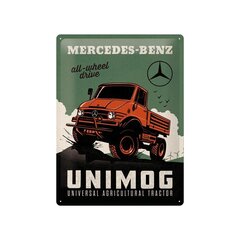 Metāla plāksne 30x40 cm / Mercedes-Benz - Unimog cena un informācija | Dārza dekori | 220.lv