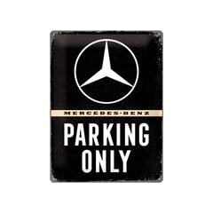 Металлическая пластина 30x40 см / Mercedes-Benz parking only цена и информация | Декоры для сада | 220.lv