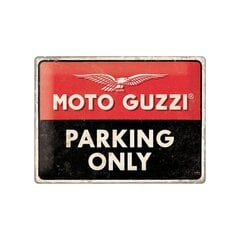 Metāla plāksne 30х40 cm / Moto Guzzi Parking Only цена и информация | Декоры для сада | 220.lv