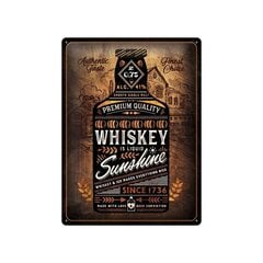 Metāla plāksne 30x40 cm / Whiskey Sunshine cena un informācija | Dārza dekori | 220.lv