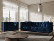 Velūra krēsls Micadoni Home Karoo, zils cena un informācija | Atpūtas krēsli | 220.lv