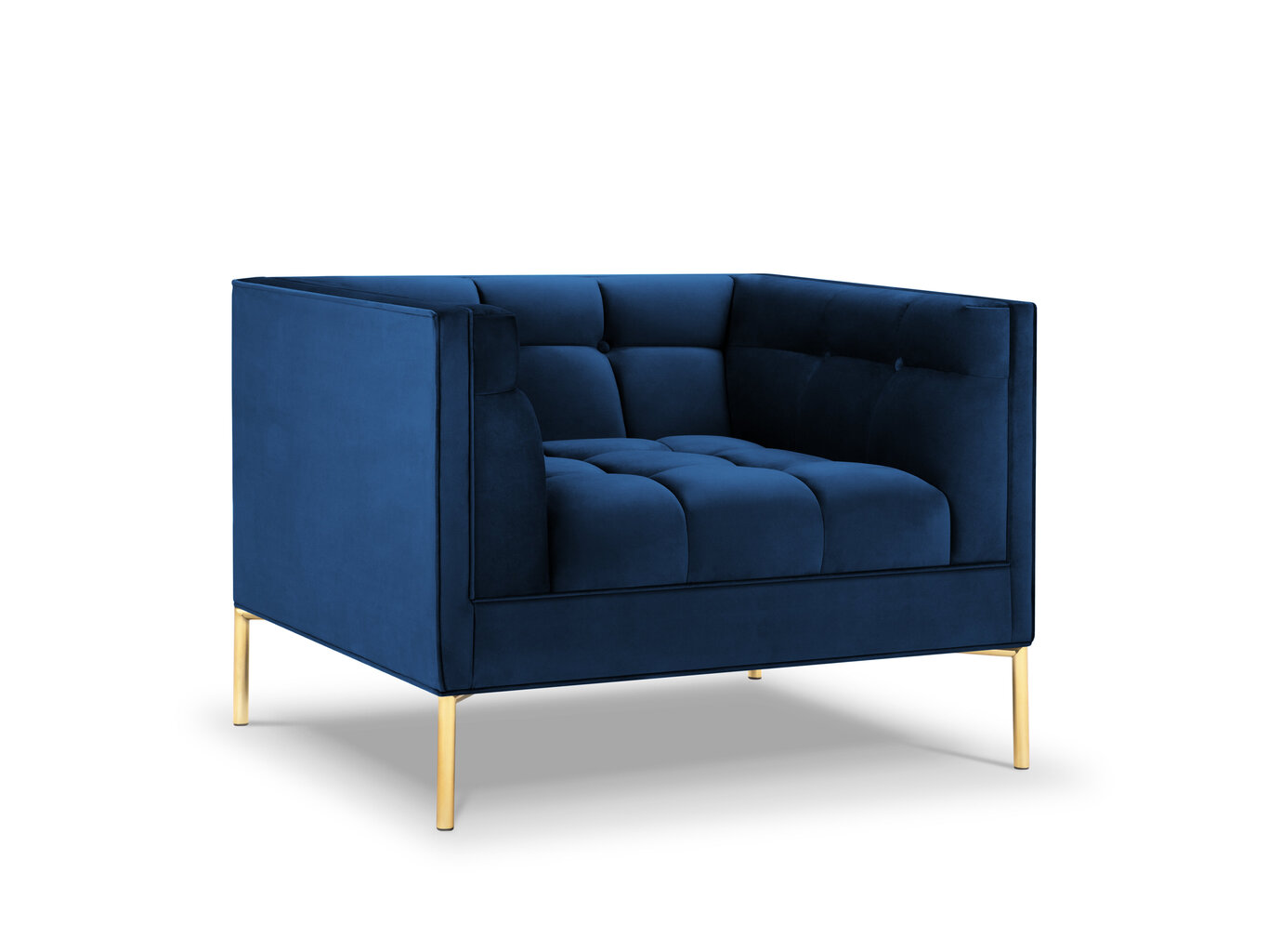 Velūra krēsls Micadoni Home Karoo, zils cena un informācija | Atpūtas krēsli | 220.lv