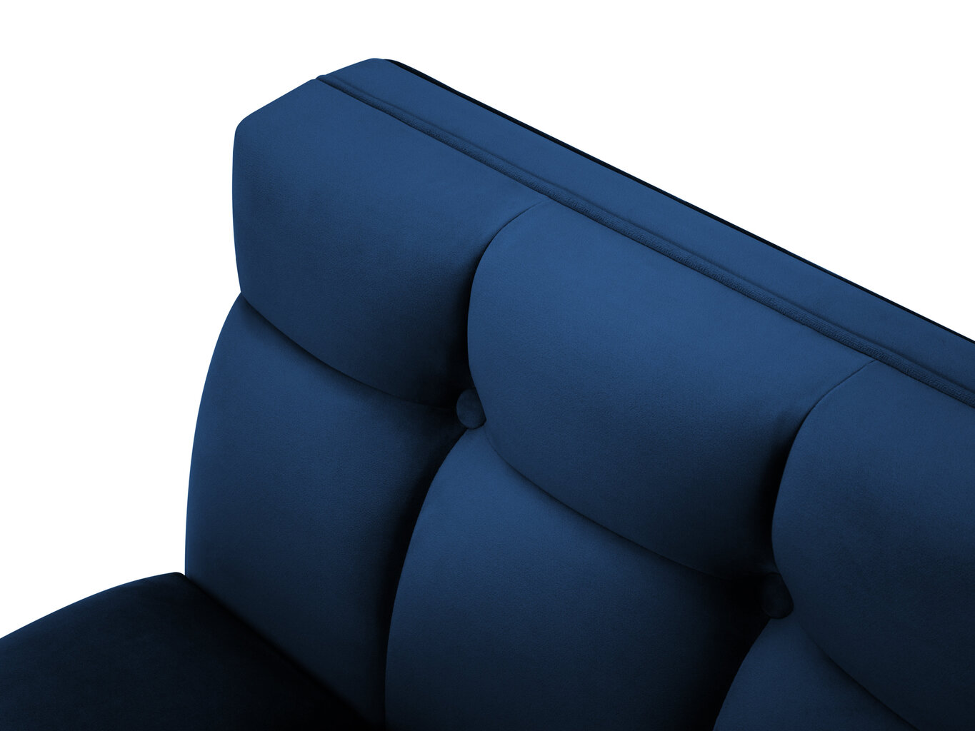 Divvietīgs velūra dīvāns Micadoni Home Karoo, zils cena un informācija | Dīvāni | 220.lv