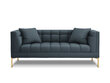 Divvietīgs dīvāns Micadoni Home Karoo, zils cena un informācija | Dīvāni | 220.lv