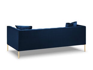 Trīsvietīgs velūra dīvāns Micadoni Home Karoo, zils cena un informācija | Dīvāni | 220.lv