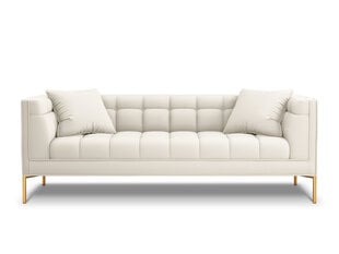 Trīsvietīgs dīvāns Micadoni Home Karoo, gaišas smilškrāsas cena un informācija | Dīvāni | 220.lv