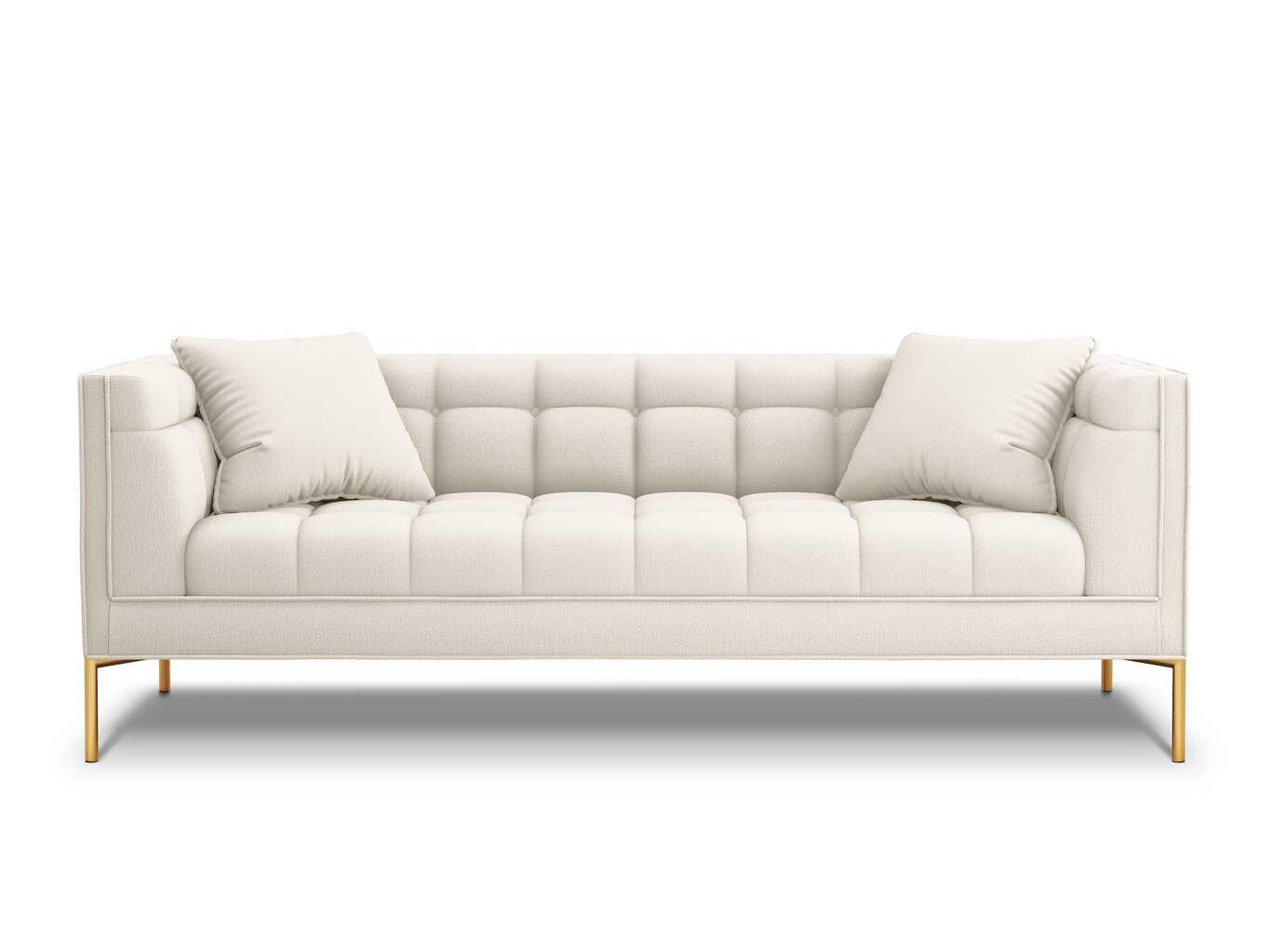 Trīsvietīgs dīvāns Micadoni Home Karoo, gaišas smilškrāsas цена и информация | Dīvāni | 220.lv