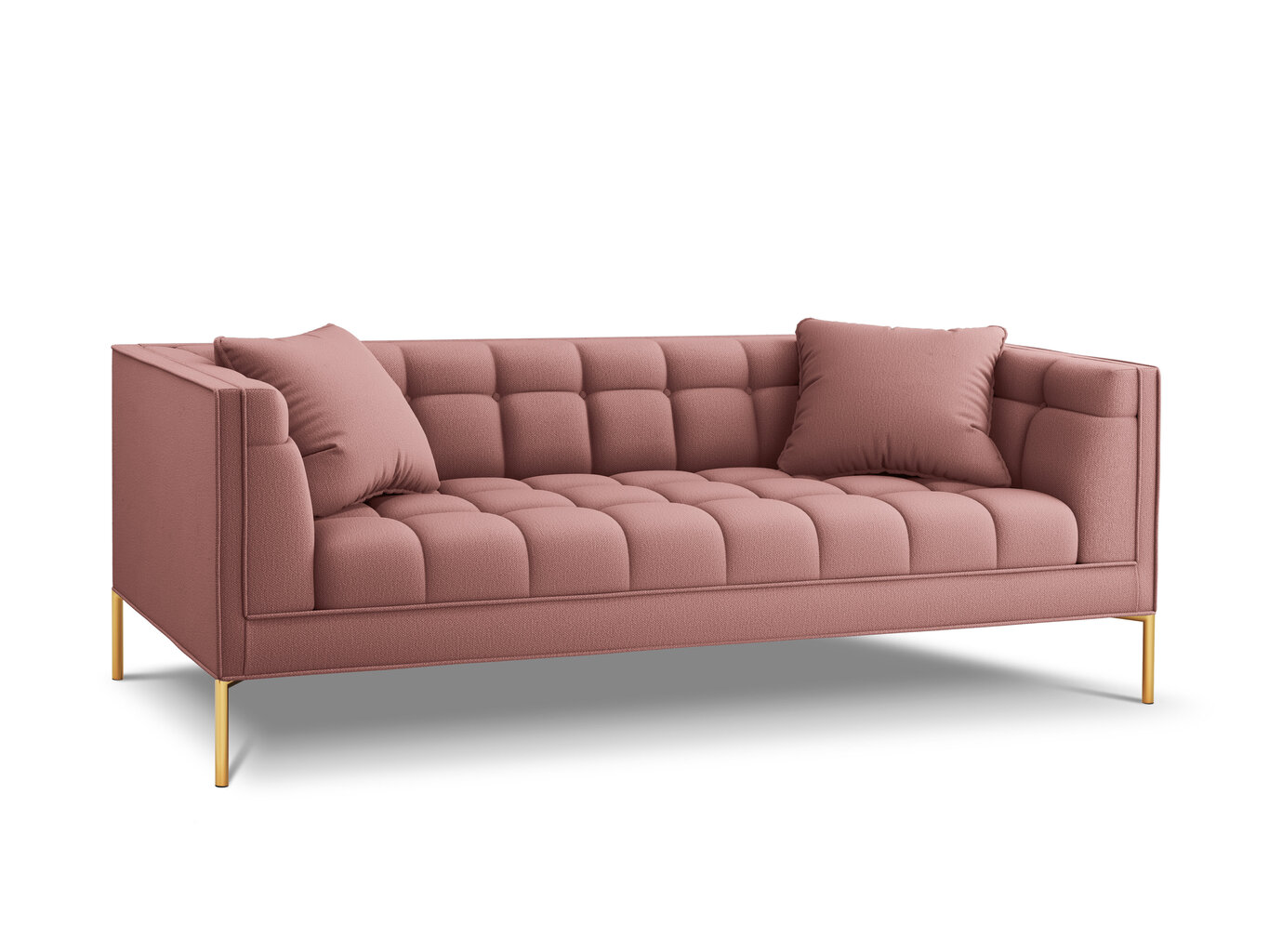 Trīsvietīgs dīvāns Micadoni Home Karoo, rozā cena un informācija | Dīvāni | 220.lv