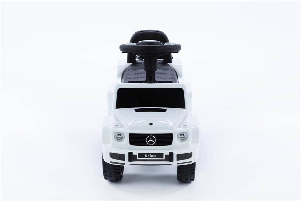 Stumjama automašīna - Mercedes G350D, balta cena un informācija | Rotaļlietas zīdaiņiem | 220.lv