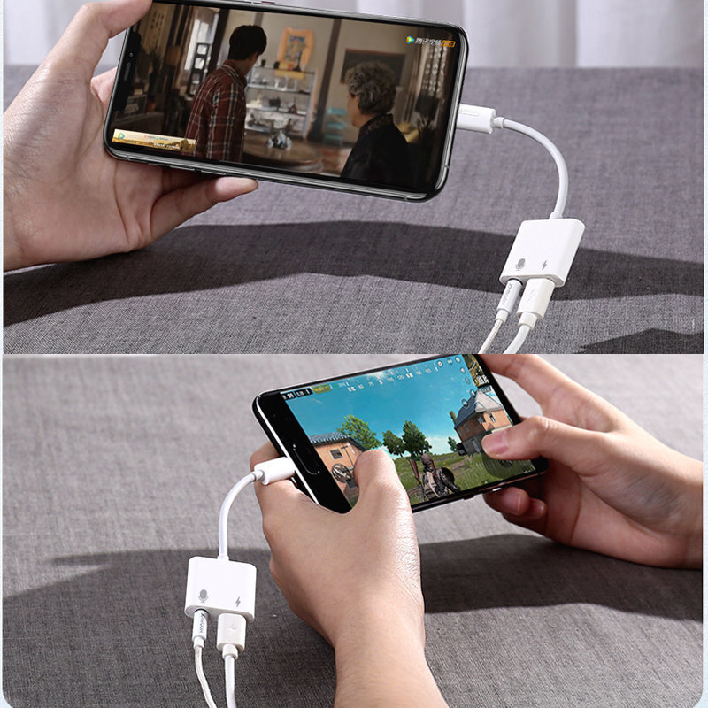 Adapteris Joyroom universal Lightning adapter - 3.5mm mini jack with charging port (S-Y105) cena un informācija | Savienotājkabeļi | 220.lv