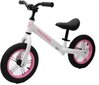 Līdzsvara velosipēds - Moovkee, 12 collas, rozā ar baltu цена и информация | Balansa velosipēdi | 220.lv