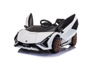 Lamborghini Sian, 12v, Двери-бабочки, белый цена и информация | Электромобили для детей | 220.lv