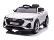 Automašīna ar MP4 ekrānu, Audi E-tron (QLS6688), balta cena un informācija | Bērnu elektroauto | 220.lv