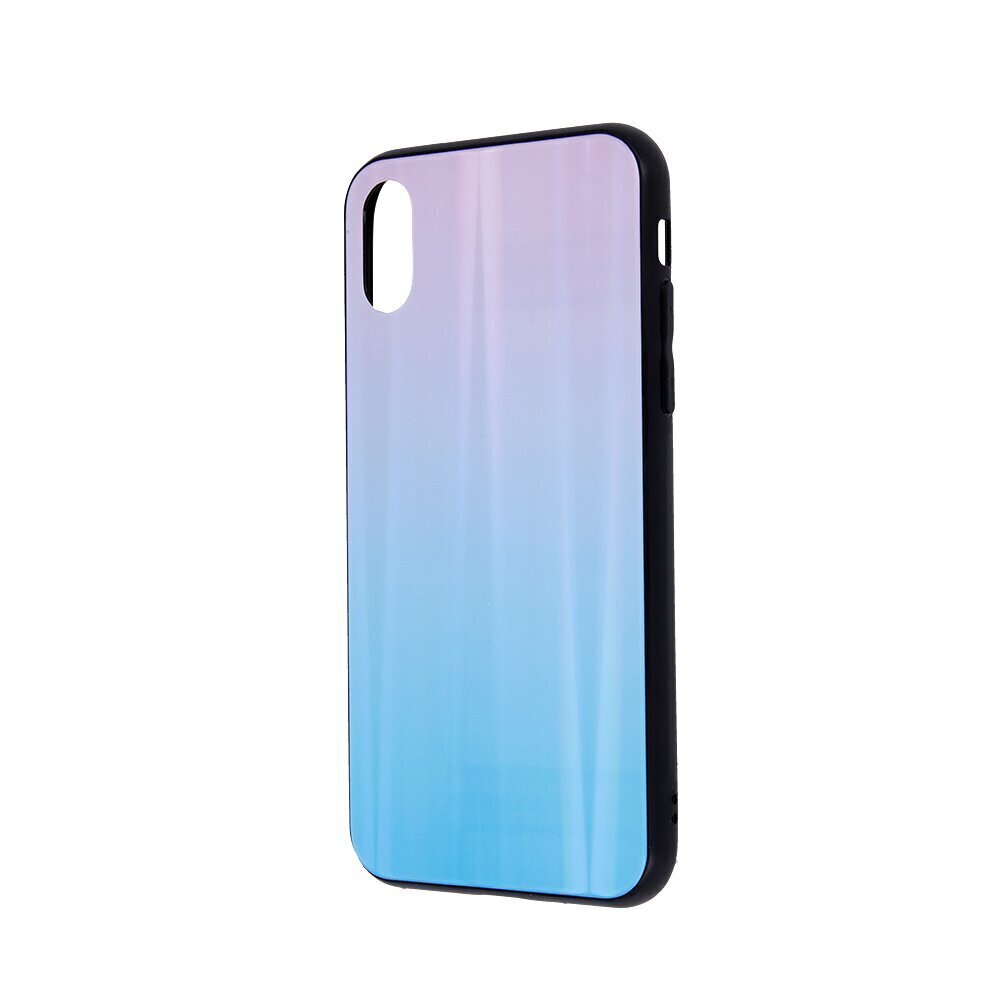 Aurora Glass maciņš, piemērots Samsung Galaxy A22 4G, zils-rozā cena un informācija | Telefonu vāciņi, maciņi | 220.lv