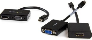 Адаптер StarTech MDP2HDVGA 2-in-1 Mini DisplayPort to HDMI VGA цена и информация | Адаптеры и USB разветвители | 220.lv