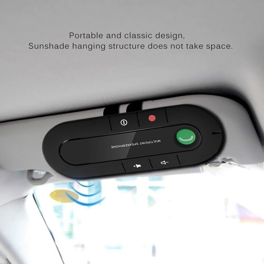 Brīvroku skaļrunis automašīnai, Bluetooth bezvadu ierīces zvaniem cena un informācija | Bezvadu garnitūra | 220.lv