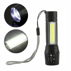 Taktiskais LED lukturītis 600 lm 400 m ZOOM COB XML T6 USB 5W cena un informācija | Lukturi | 220.lv