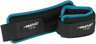 Ankle Weights Avento SR042AE Чёрный (1 кг) цена и информация | Гантели, штанги, гири | 220.lv