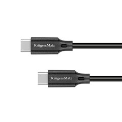 Кабель USB, type C - USB type C, 100 W, 1 m, Kruger&Matz Basic цена и информация | Кабели и провода | 220.lv