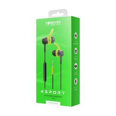 Forever wired earphones 4Sport SP-100 green цена и информация | Наушники | 220.lv