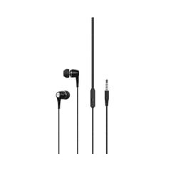 XO wired earphones EP21 jack 3,5mm black цена и информация | Наушники | 220.lv