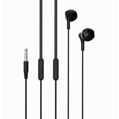 XO Wired earphones EP39 jack 3,5mm black цена и информация | Наушники | 220.lv