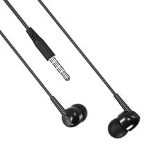 XO Wired earphones EP37 jack 3,5mm black цена и информация | Наушники | 220.lv